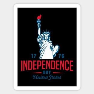 4th of July 1776  American independence day design Sticker